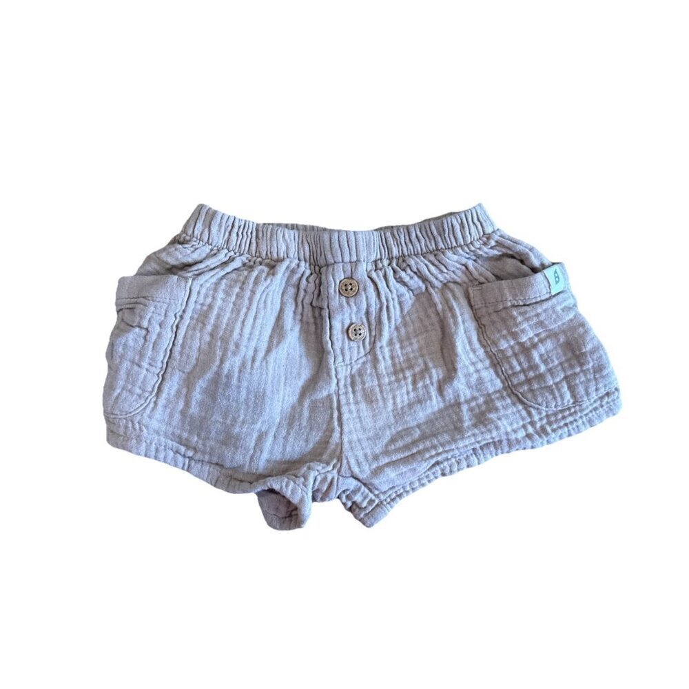 Infant Toddler Easy-Peasy Organic Bloomer Shorts 12 Months Beige